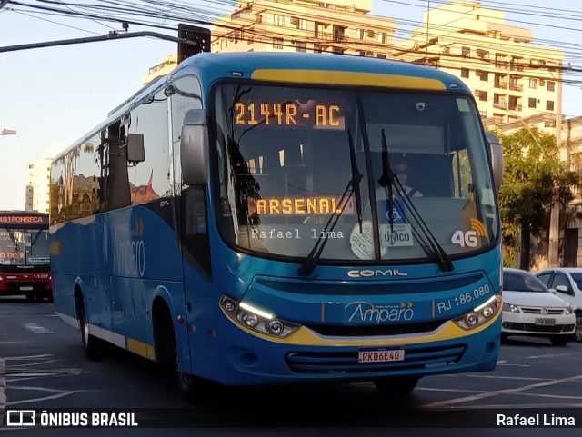 Viação Nossa Senhora do Amparo RJ 186.080 na cidade de Niterói, Rio de Janeiro, Brasil, por Rafael Lima. Número da foto: #10367111.