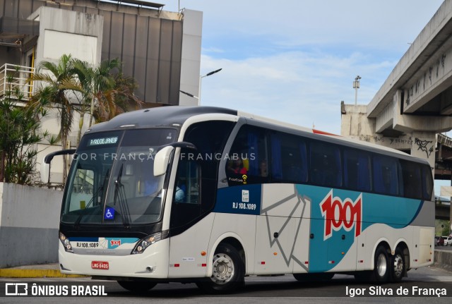 Auto Viação 1001 RJ 108.1089 na cidade de Rio de Janeiro, Rio de Janeiro, Brasil, por Igor Silva de França. Número da foto: #10367917.