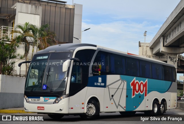 Auto Viação 1001 RJ 108.1089 na cidade de Rio de Janeiro, Rio de Janeiro, Brasil, por Igor Silva de França. ID da foto: 10367917.