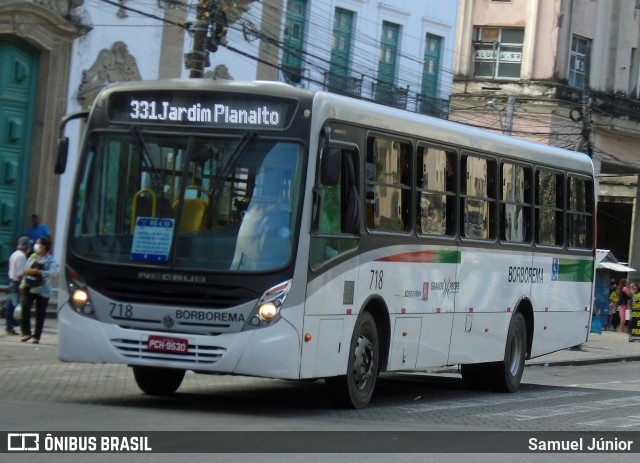 Borborema Imperial Transportes 718 na cidade de Recife, Pernambuco, Brasil, por Samuel Júnior. ID da foto: 10366853.