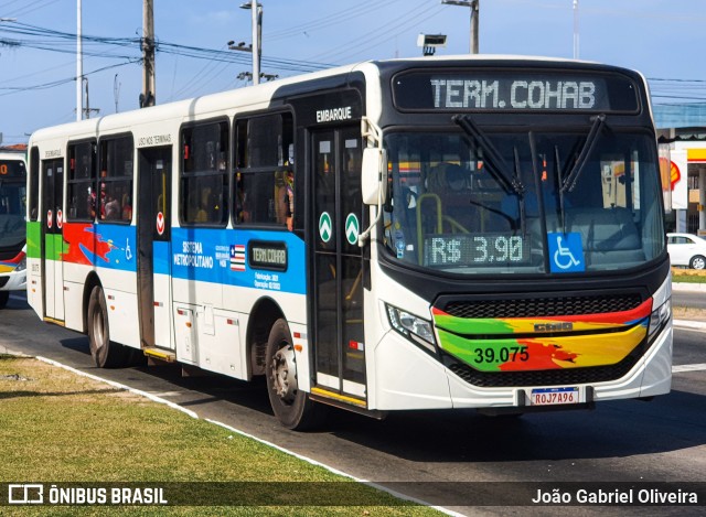 TCM - Transportes Coletivos Maranhense 39-075 na cidade de São Luís, Maranhão, Brasil, por João Gabriel Oliveira. Número da foto: #10366007.
