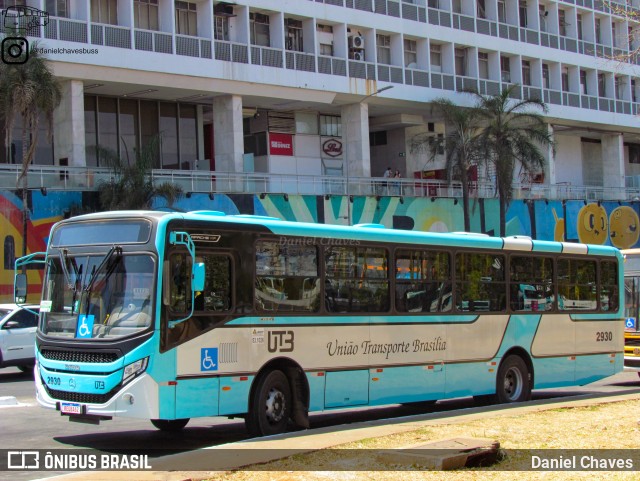 UTB - União Transporte Brasília 2930 na cidade de Brasília, Distrito Federal, Brasil, por Daniel Chaves. ID da foto: 10366289.