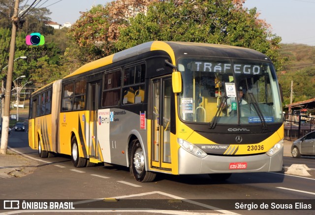 Transportes Capellini 23036 na cidade de Campinas, São Paulo, Brasil, por Sérgio de Sousa Elias. Número da foto: #10366787.