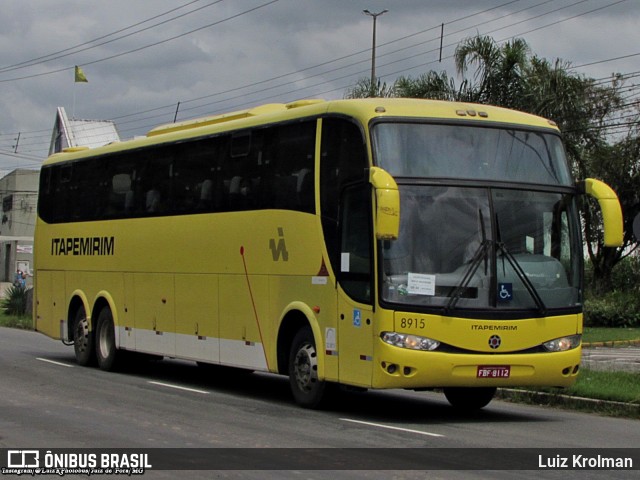 Viação Itapemirim 8915 na cidade de Juiz de Fora, Minas Gerais, Brasil, por Luiz Krolman. ID da foto: 10367021.