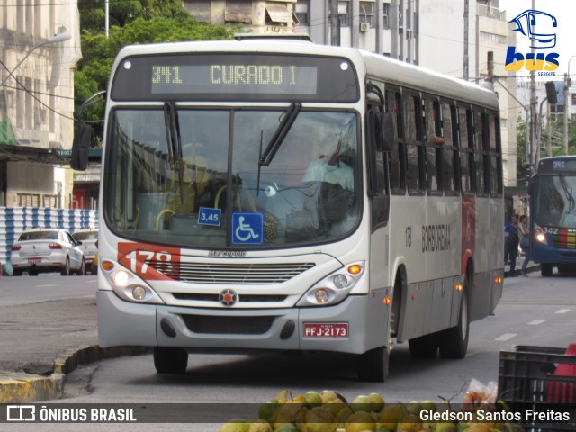 Borborema Imperial Transportes 178 na cidade de Recife, Pernambuco, Brasil, por Gledson Santos Freitas. ID da foto: 10367613.