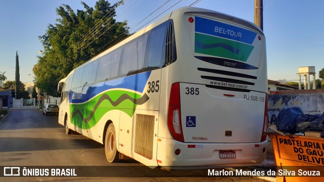 Bel-Tour Transportes e Turismo 385 na cidade de Formosa, Goiás, Brasil, por Marlon Mendes da Silva Souza. ID da foto: 10365719.