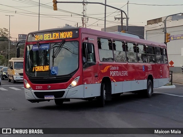 Viação Belém Novo 2301 na cidade de Porto Alegre, Rio Grande do Sul, Brasil, por Maicon Maia. ID da foto: 10366826.