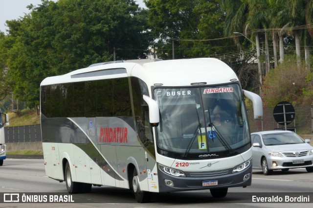 Pindatur Transporte e Turismo 2120 na cidade de São José dos Campos, São Paulo, Brasil, por Everaldo Bordini. ID da foto: 10366622.