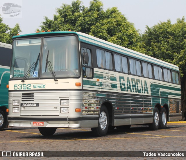 Viação Garcia 5392 na cidade de Londrina, Paraná, Brasil, por Tadeu Vasconcelos. Número da foto: #10366033.