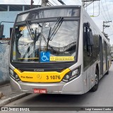 Viação Metrópole Paulista - Zona Leste 3 1076 na cidade de São Paulo, São Paulo, Brasil, por Luigi Veronesi Cunha. Número da foto: #:id.