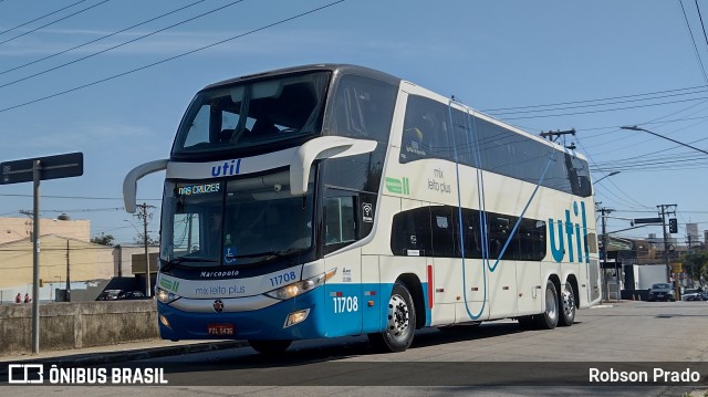 UTIL - União Transporte Interestadual de Luxo 11708 na cidade de São José dos Campos, São Paulo, Brasil, por Robson Prado. Número da foto: #10368934.
