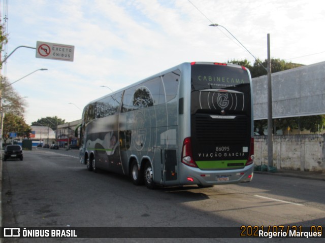 Viação Garcia 86095 na cidade de São José dos Campos, São Paulo, Brasil, por Rogerio Marques. ID da foto: 10368843.