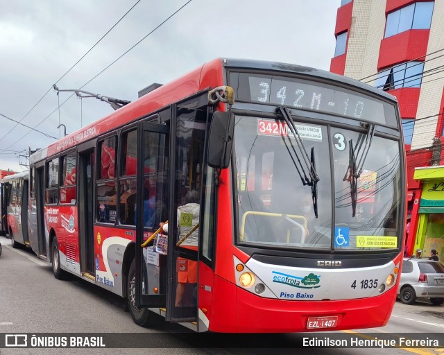 Himalaia Transportes > Ambiental Transportes Urbanos 4 1835 na cidade de São Paulo, São Paulo, Brasil, por Edinilson Henrique Ferreira. ID da foto: 10369049.