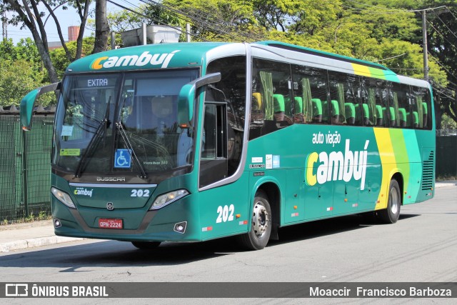 Auto Viação Cambuí 202 na cidade de São Paulo, São Paulo, Brasil, por Moaccir  Francisco Barboza. ID da foto: 10369527.