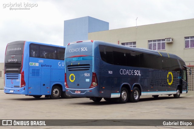 Viação Cidade Sol 9820 na cidade de Jequié, Bahia, Brasil, por Gabriel Bispo. Número da foto: #10368534.