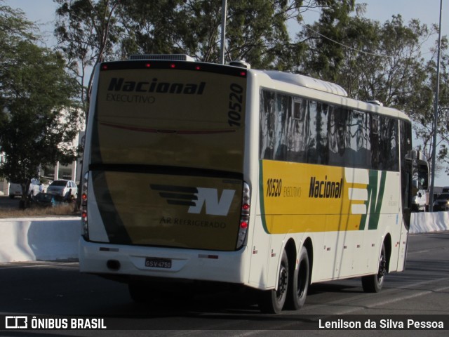 Viação Nacional 10520 na cidade de Caruaru, Pernambuco, Brasil, por Lenilson da Silva Pessoa. Número da foto: #10368760.