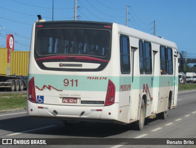 Viação Mirim 911 na cidade de Jaboatão dos Guararapes, Pernambuco, Brasil, por Renato Brito. ID da foto: 10368840.