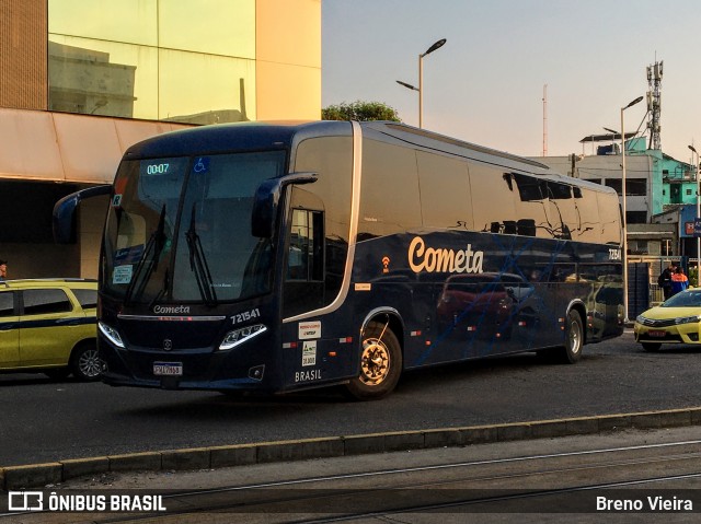 Viação Cometa 721541 na cidade de Rio de Janeiro, Rio de Janeiro, Brasil, por Breno Vieira. ID da foto: 10369457.