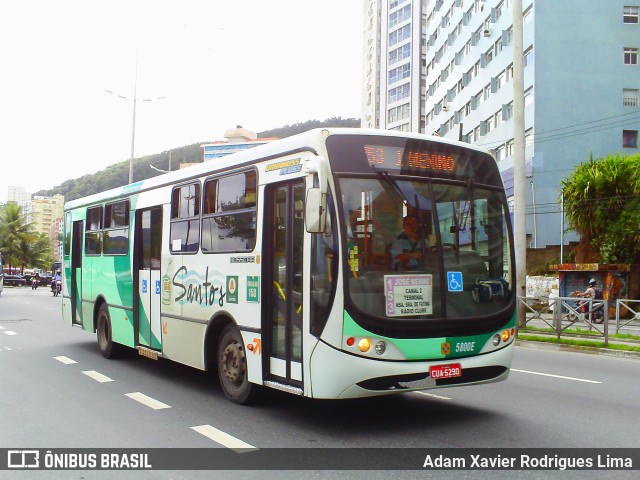 Viação Piracicabana Santos 5800E na cidade de Santos, São Paulo, Brasil, por Adam Xavier Rodrigues Lima. Número da foto: #10368412.