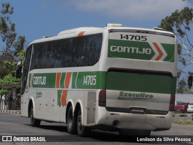 Empresa Gontijo de Transportes 14705 na cidade de Caruaru, Pernambuco, Brasil, por Lenilson da Silva Pessoa. ID da foto: 10368709.