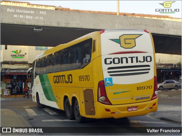 Empresa Gontijo de Transportes 18970 na cidade de Belo Horizonte, Minas Gerais, Brasil, por Valter Francisco. ID da foto: 10371023.