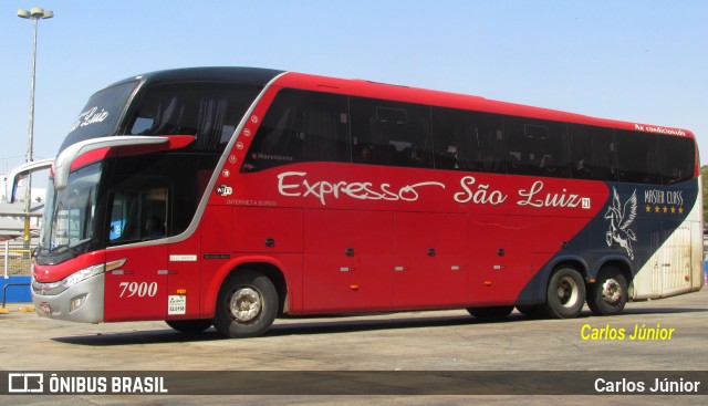 Expresso São Luiz 7900 na cidade de Goiânia, Goiás, Brasil, por Carlos Júnior. Número da foto: #10370184.
