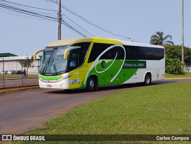 Expresso Princesa dos Campos 6349 na cidade de Cascavel, Paraná, Brasil, por Carlos Campos. ID da foto: 10368531.