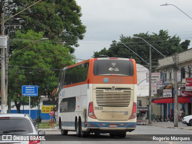 Expresso União 20038 na cidade de São José dos Campos, São Paulo, Brasil, por Rogerio Marques. Número da foto: #10368864.
