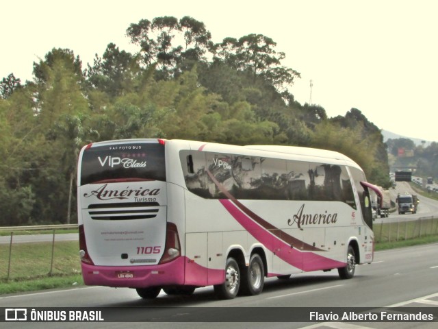 América Turismo 1105 na cidade de Araçariguama, São Paulo, Brasil, por Flavio Alberto Fernandes. Número da foto: #10369220.