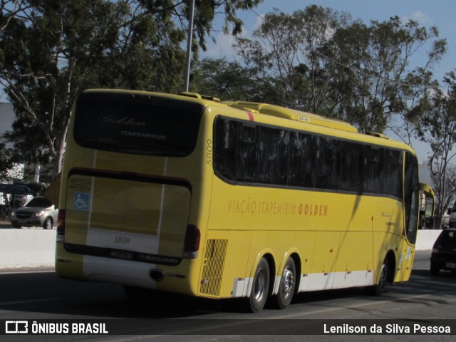 Viação Itapemirim 5809 na cidade de Caruaru, Pernambuco, Brasil, por Lenilson da Silva Pessoa. ID da foto: 10368737.