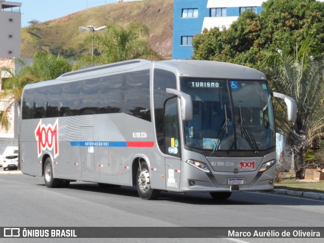 Auto Viação 1001 RJ 108.1236 na cidade de Aparecida, São Paulo, Brasil, por Marco Aurélio de Oliveira. ID da foto: 10372533.