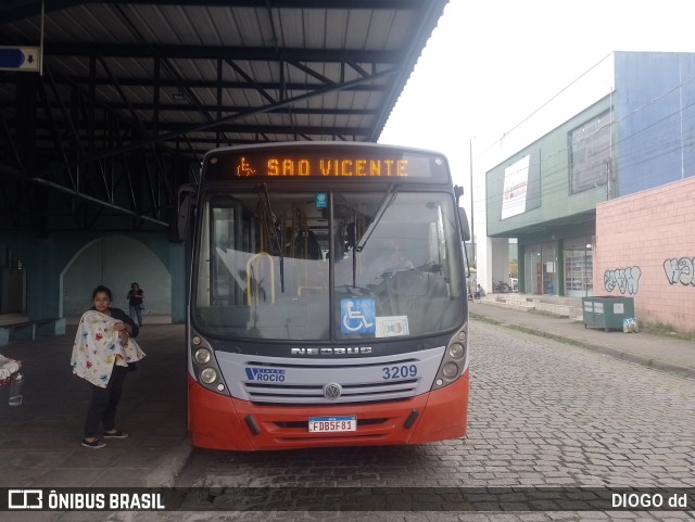 Viação Rocio 3209 na cidade de Paranaguá, Paraná, Brasil, por DIOGO dd. Número da foto: #10372395.