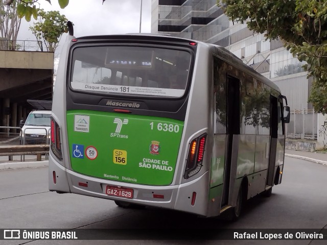 Transcooper > Norte Buss 1 6380 na cidade de São Paulo, São Paulo, Brasil, por Rafael Lopes de Oliveira. ID da foto: 10372402.