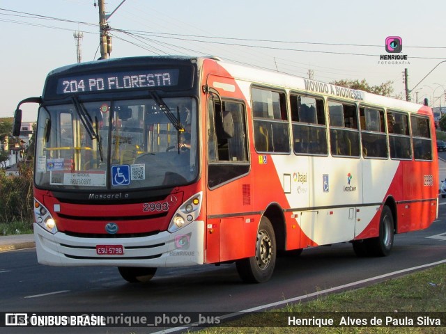 Itajaí Transportes Coletivos 2993 na cidade de Campinas, São Paulo, Brasil, por Henrique Alves de Paula Silva. Número da foto: #10372179.