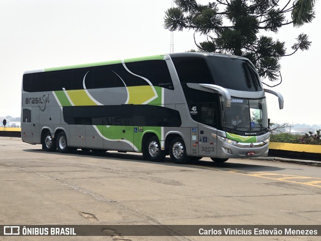 Brasil Sul Linhas Rodoviárias 3203 na cidade de Londrina, Paraná, Brasil, por Carlos Vinicius Estevão Menezes. ID da foto: 10373966.