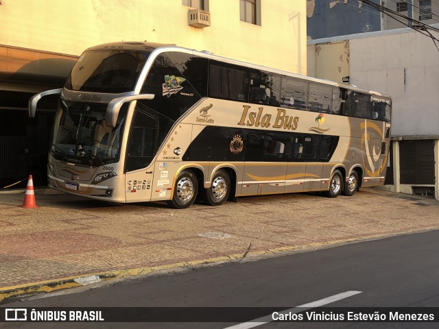 Isla Bus Transportes 2600 na cidade de Presidente Prudente, São Paulo, Brasil, por Carlos Vinicius Estevão Menezes. ID da foto: 10372785.