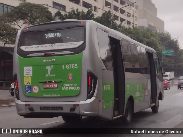 Transcooper > Norte Buss 1 6765 na cidade de São Paulo, São Paulo, Brasil, por Rafael Lopes de Oliveira. ID da foto: 10372311.