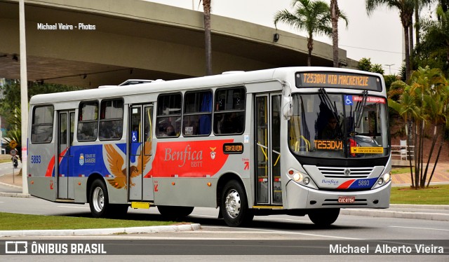 BBTT - Benfica Barueri Transporte e Turismo 5893 na cidade de Barueri, São Paulo, Brasil, por Michael  Alberto Vieira. Número da foto: #10373553.