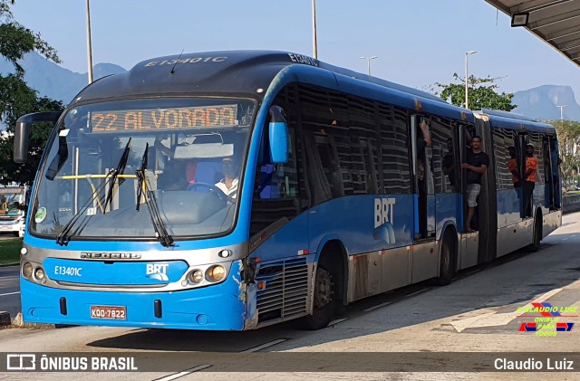 BRT RIO E13401C na cidade de Rio de Janeiro, Rio de Janeiro, Brasil, por Claudio Luiz. Número da foto: #10373304.