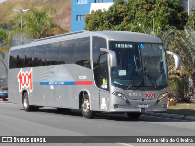 Auto Viação 1001 RJ 108.110 na cidade de Aparecida, São Paulo, Brasil, por Marco Aurélio de Oliveira. ID da foto: 10372491.