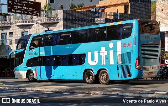 UTIL - União Transporte Interestadual de Luxo 11506 na cidade de Aparecida, São Paulo, Brasil, por Vicente de Paulo Alves. ID da foto: 10373288.