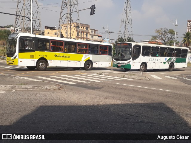 Viação Nilopolitana RJ 123.119 na cidade de Nova Iguaçu, Rio de Janeiro, Brasil, por Augusto César. Número da foto: #10373657.