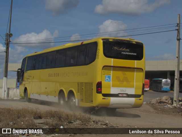 Viação Itapemirim 5863 na cidade de Caruaru, Pernambuco, Brasil, por Lenilson da Silva Pessoa. Número da foto: #10371973.