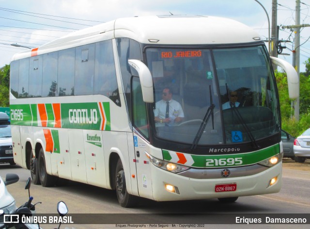 Empresa Gontijo de Transportes 21695 na cidade de Porto Seguro, Bahia, Brasil, por Eriques  Damasceno. ID da foto: 10374231.