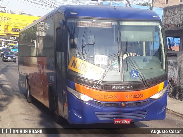Evanil Transportes e Turismo RJ 132.051 na cidade de Nova Iguaçu, Rio de Janeiro, Brasil, por Augusto César. Número da foto: #10373680.