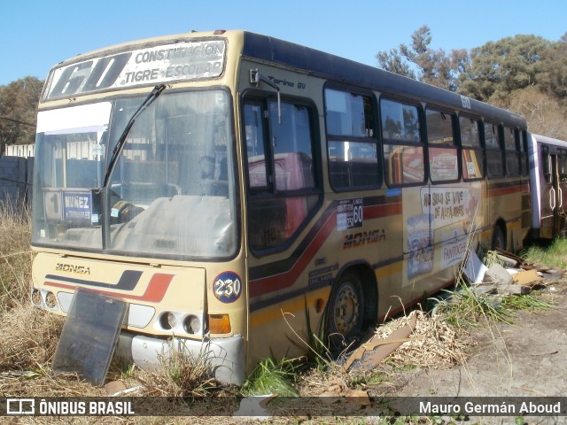 MONSA - Microomnibus Norte 230 na cidade de Escobar, Buenos Aires, Argentina, por Mauro Germán Aboud. ID da foto: 10373281.