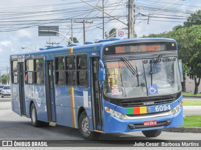 Viação Atalaia Transportes 6094 na cidade de Aracaju, Sergipe, Brasil, por Julio Cesar  Barbosa Martins. Número da foto: #10371470.