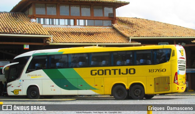 Empresa Gontijo de Transportes 18760 na cidade de Porto Seguro, Bahia, Brasil, por Eriques  Damasceno. Número da foto: #10374230.