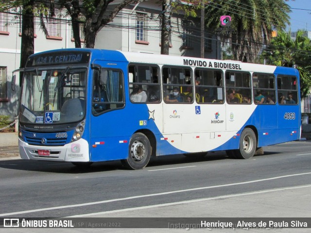 Onicamp Transporte Coletivo 4853 na cidade de Campinas, São Paulo, Brasil, por Henrique Alves de Paula Silva. Número da foto: #10374646.