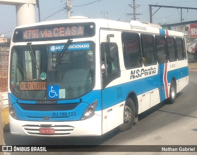 Viação Nossa Senhora da Penha RJ 188.123 na cidade de Rio de Janeiro, Rio de Janeiro, Brasil, por Nathan Gabriel. Número da foto: #10371960.